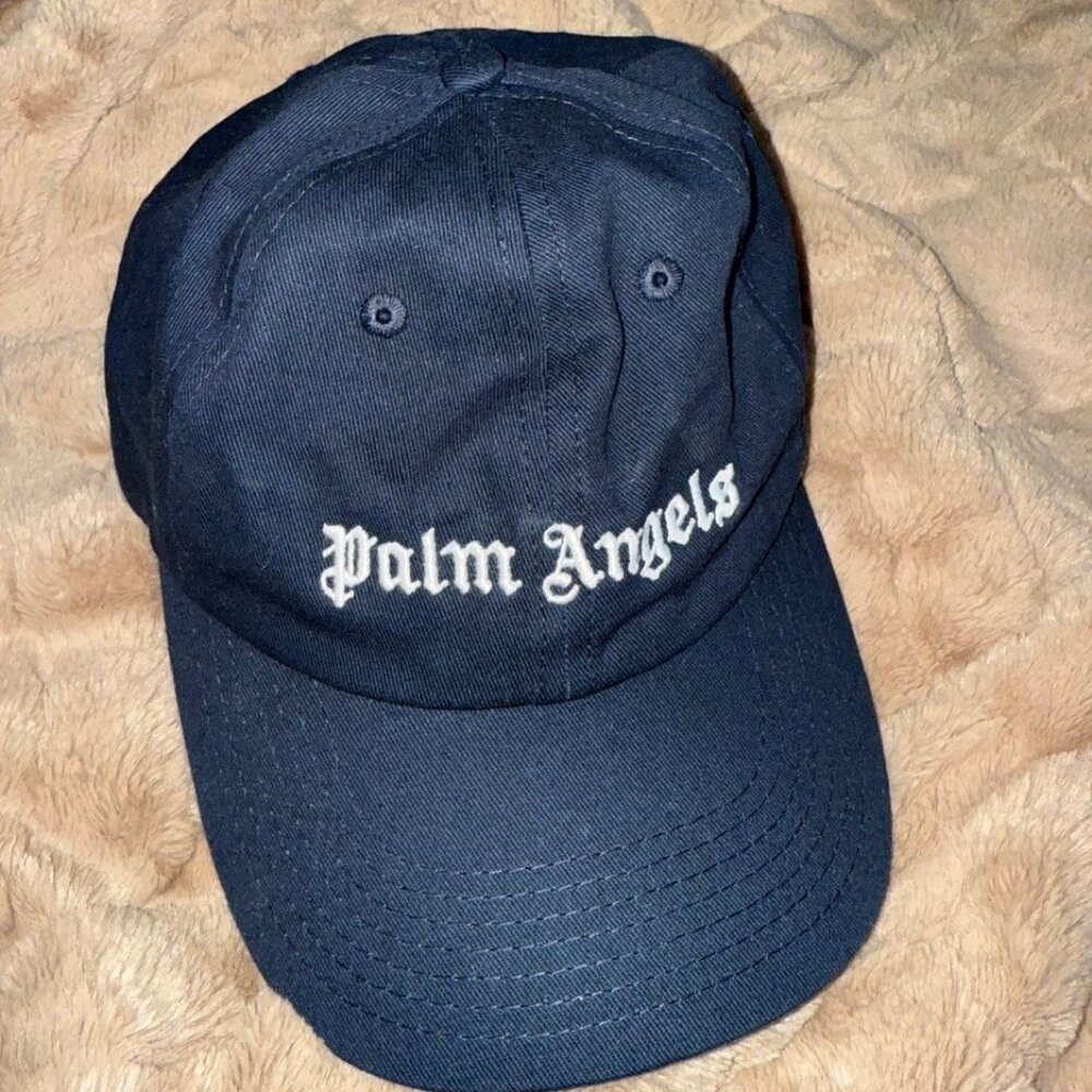 Palm Angels Blue Cap Logo